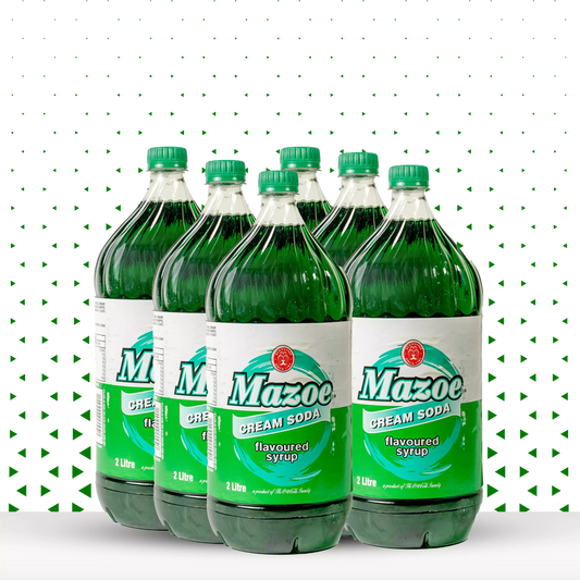 Mazoe Cream Soda/Raspberry 6 x 2l Case