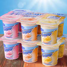 Yoghurt, vanilla,, banana, strawberry 6 pack